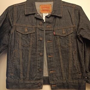 NWOT Levi's Kids Dark Blue Denim Jacket Sz M